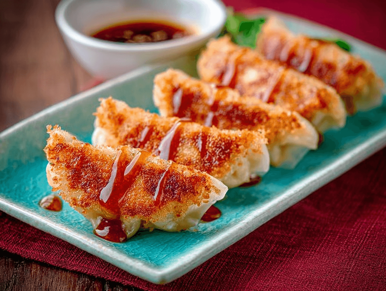 Gyoza med dippsås