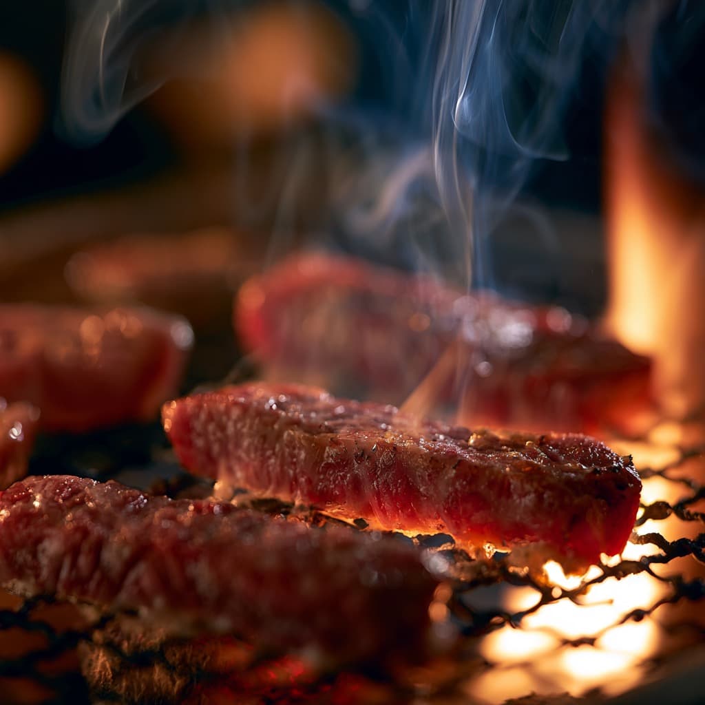 Premiumkött för japansk grill